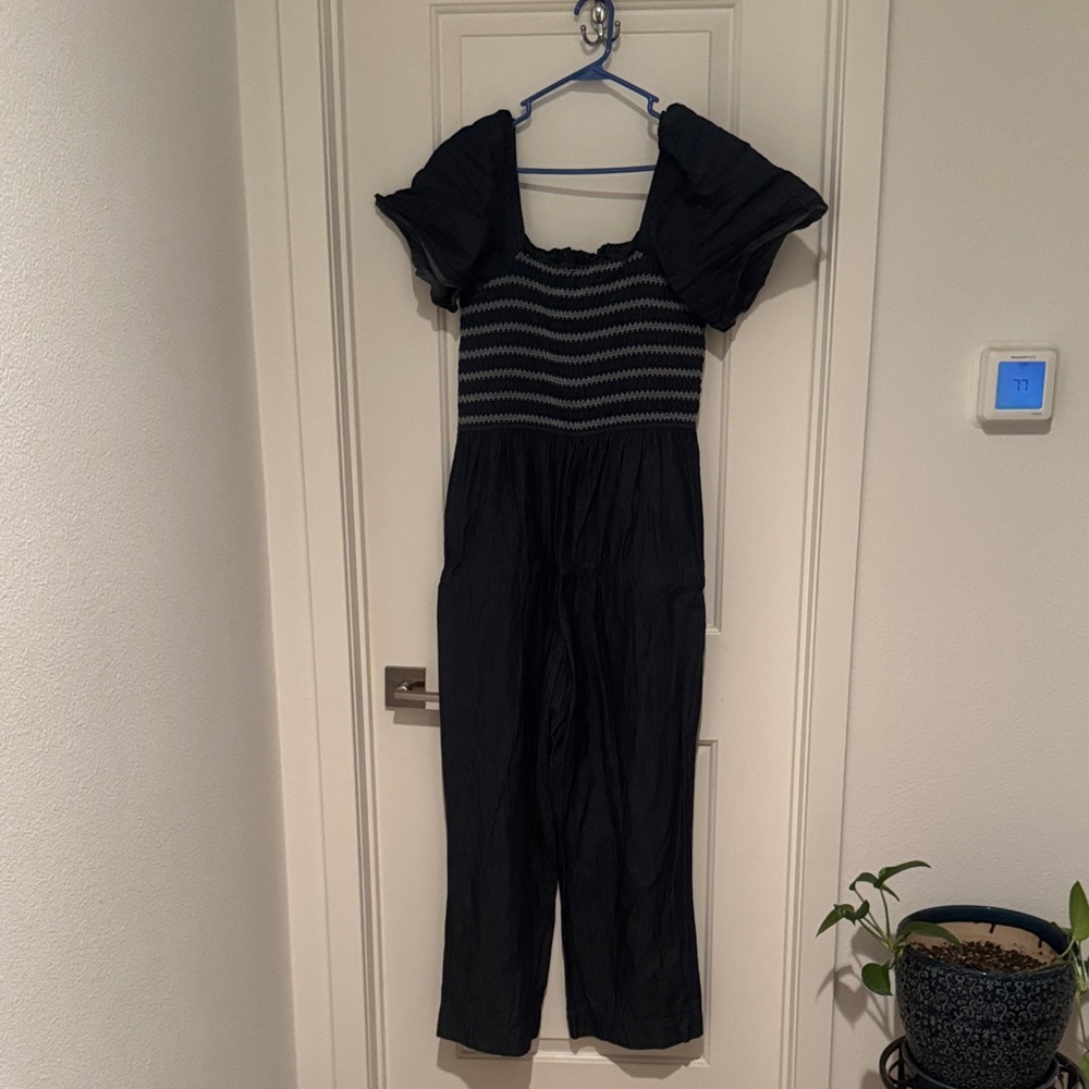 Draper James Navy Jumpsuit